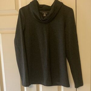 Lands End set of two cowl neck pullover long sleeve shirts XS 2-4 casual comfy